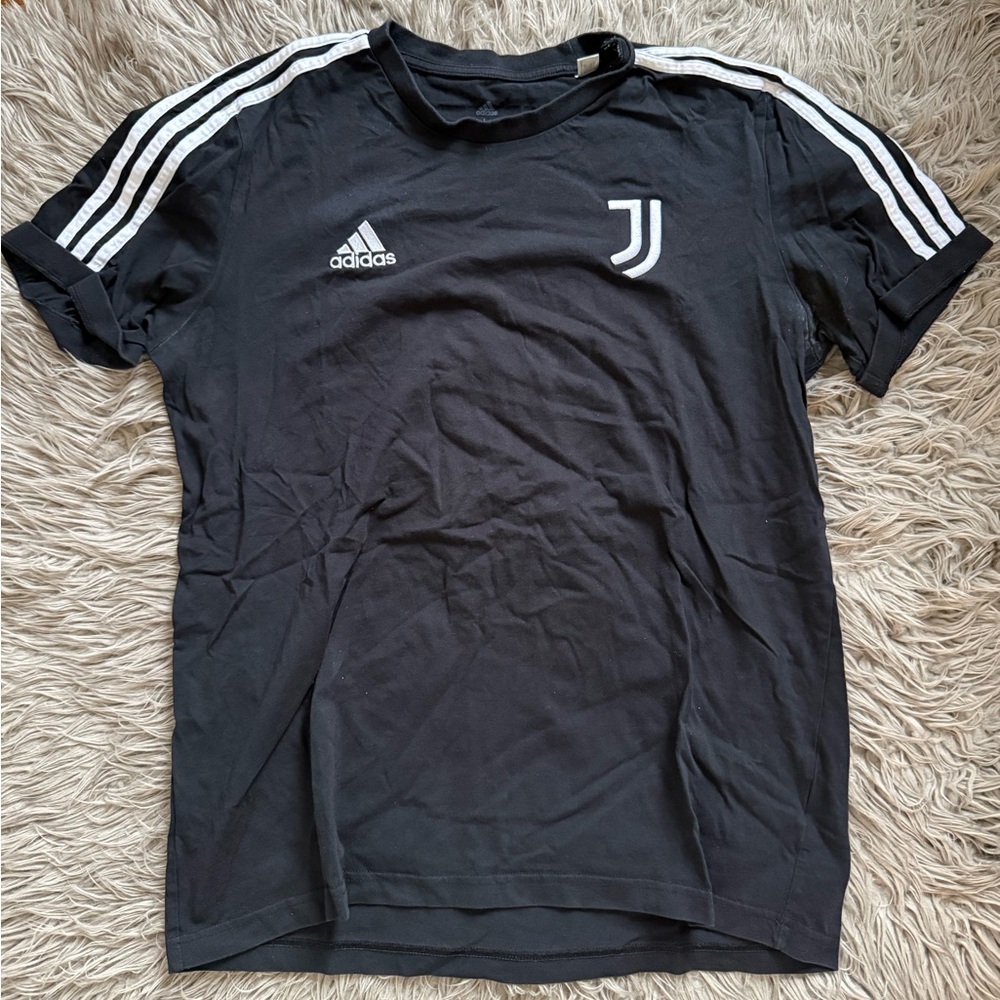 Adidas Black and White Juventus Men's Shirt